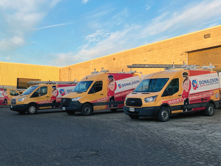 HVAC Vans - donaldson home services - london ontario