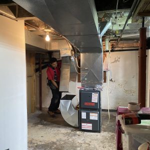 installing a new furnace system