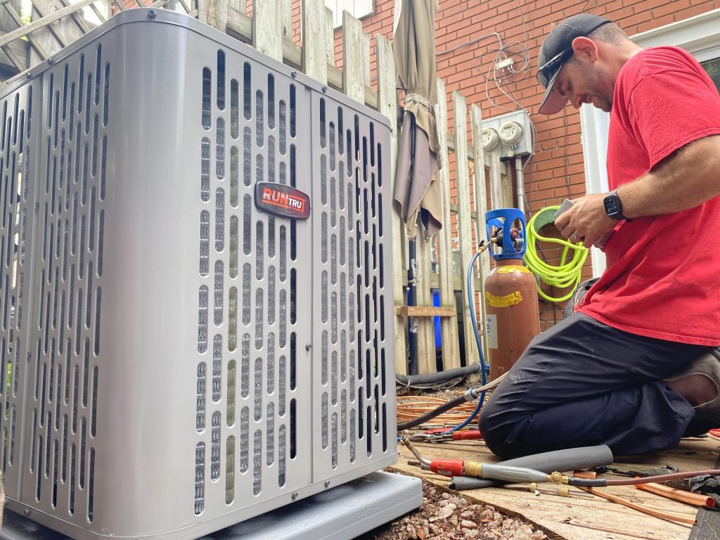 installing a new air conditioner