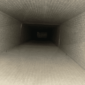 Clear ductwork after a professional duct cleaning done by Donaldson Home Services in London, Ontario
